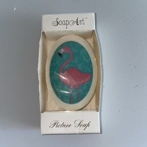 Soap Art Picture Soap‎ Flamingo Tropical Vintage New In Package